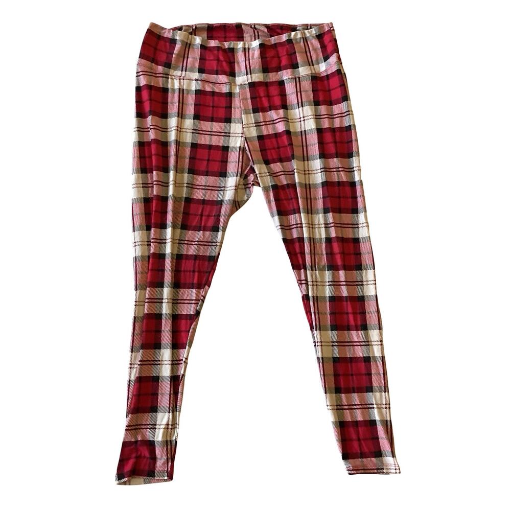 No Comment Plaid Leggings